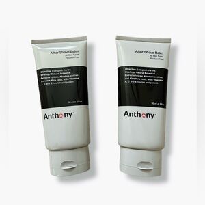 Anthony After Shave Balm 3 oz (90ml) Lot of 2 – Paraben Free – New